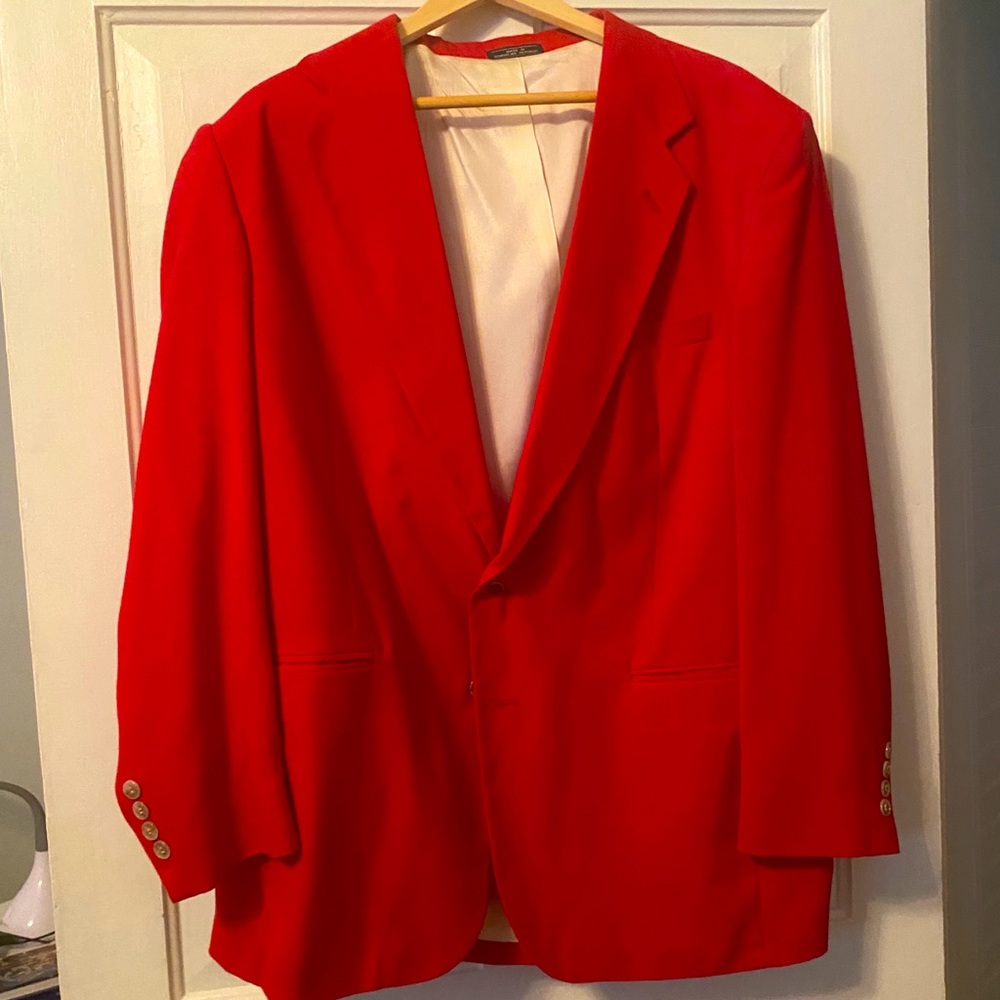 Red vintage Newcastle and York Blazer